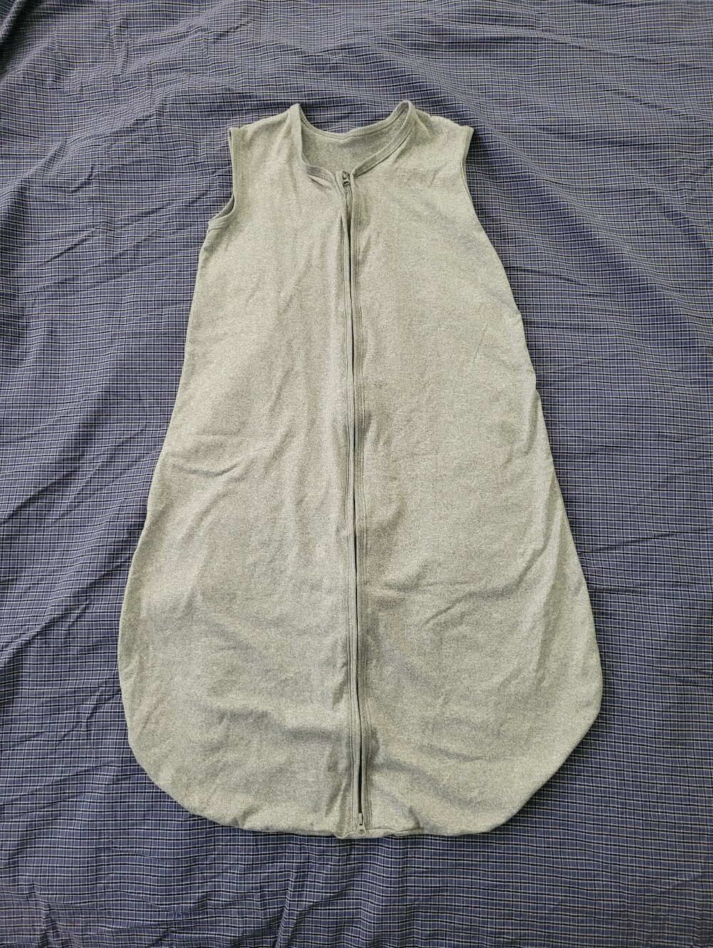 BSTOPPT Unisex Medium Gray Sleep Sack 100% Rayon Sleeveless Soft Fabric Zip
